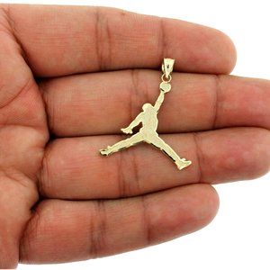 10K Yellow Gold Jordan Jumpman Charm Pendant
